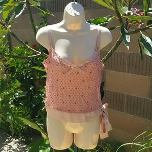 Marc by Marc Jacobs blush pink silk crop top